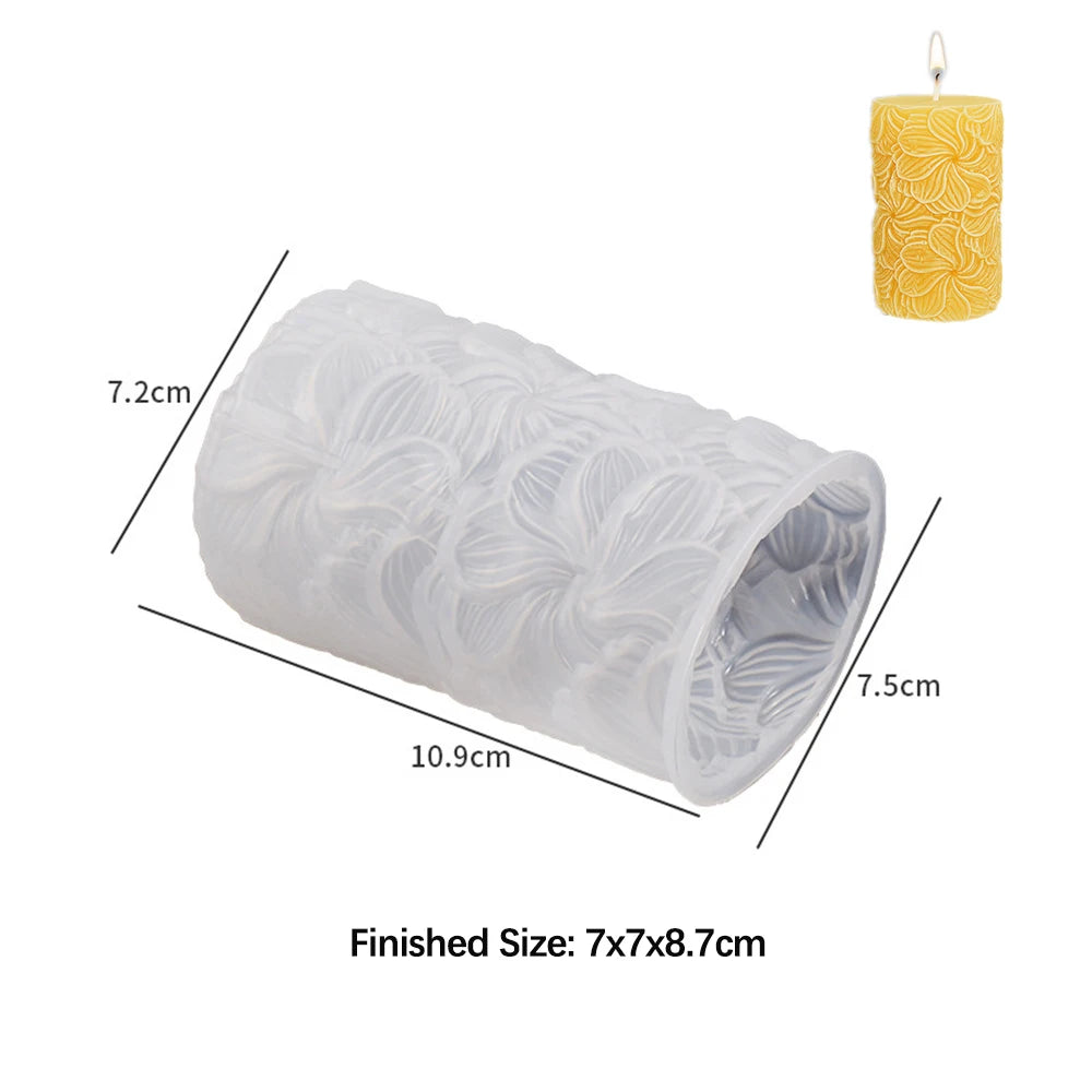Moule Silicone Cylindrique Sculpté