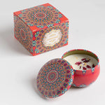 Bougie Parfumée – Cire de Soja Naturelle et Fleurs Séchées