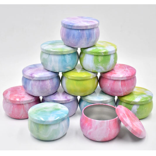 Lot de 12 Contenants à Bougie 65 ml – Boîtes Métal pour Fabrication DIY