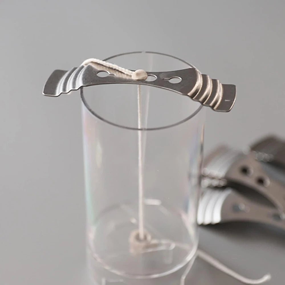 Support de Centrage en Métal pour Mèche de Bougie – Inox Réutilisable pour Fabrication DIY