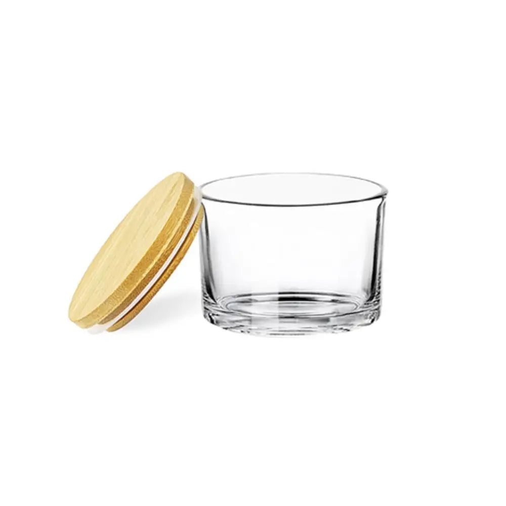 Pots à Bougie en Verre Transparent