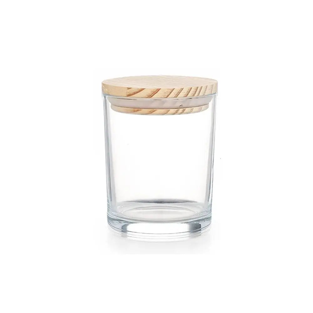 Pots à Bougie en Verre Transparent
