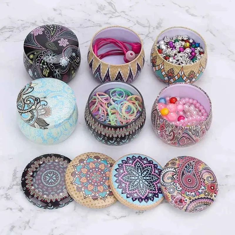 6 Pots Métal pour Bougies DIY