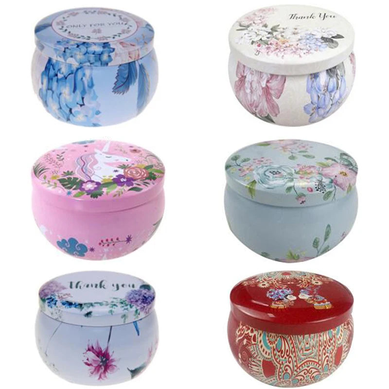 6 Pots Métal pour Bougies DIY