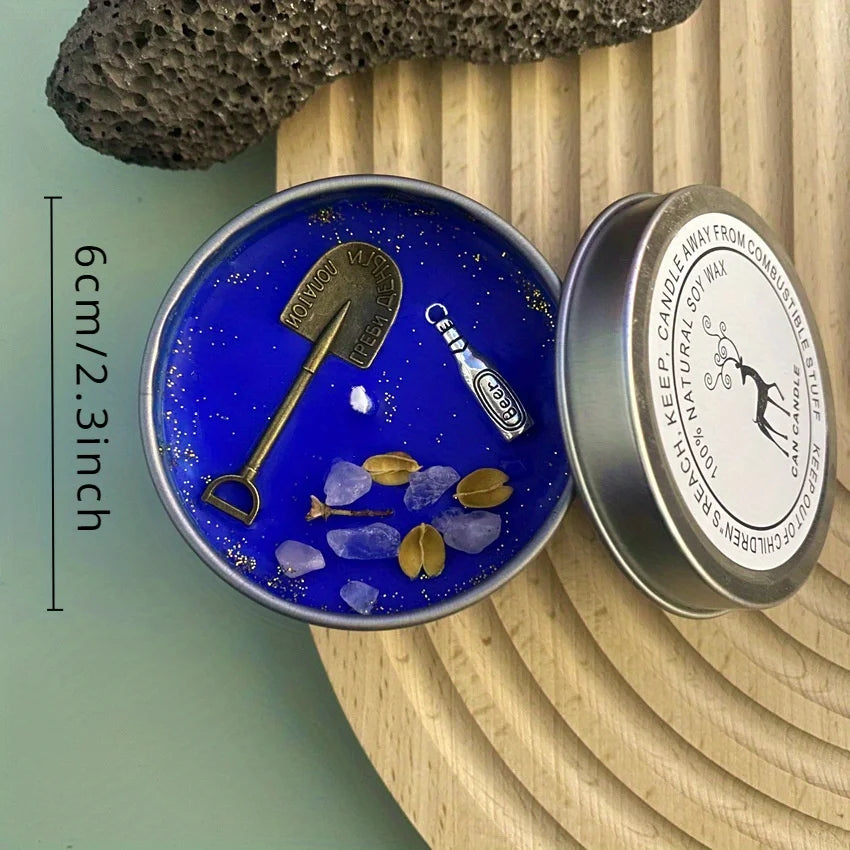 Bougie Cristal & Fleurs Séchées