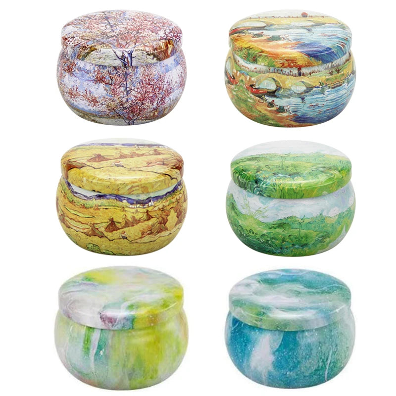 6 Pots Métal pour Bougies DIY