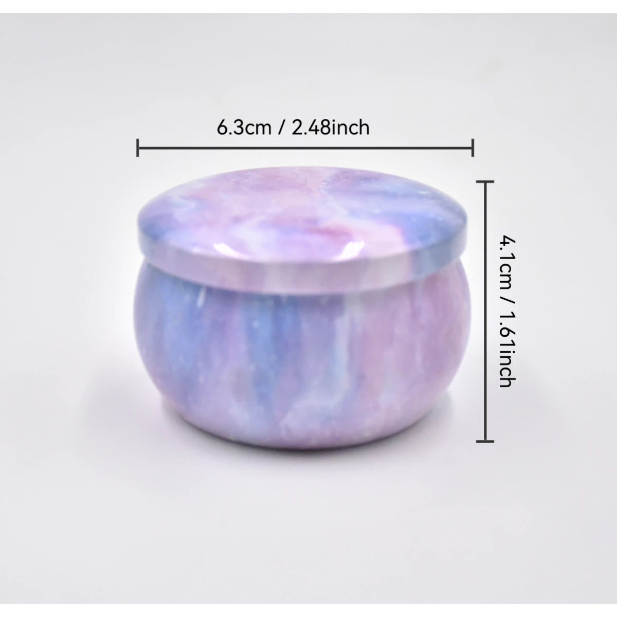 Lot de 12 Contenants à Bougie 65 ml – Boîtes Métal pour Fabrication DIY