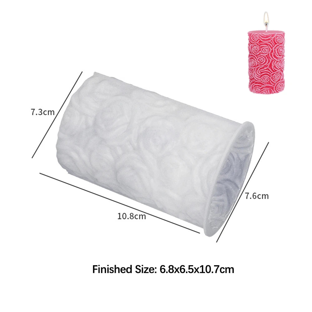Moule Silicone Cylindrique Sculpté
