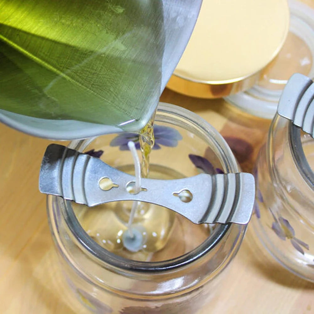 Support de Centrage en Métal pour Mèche de Bougie – Inox Réutilisable pour Fabrication DIY