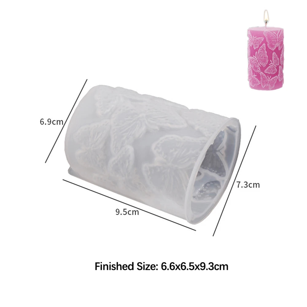 Moule Silicone Cylindrique Sculpté