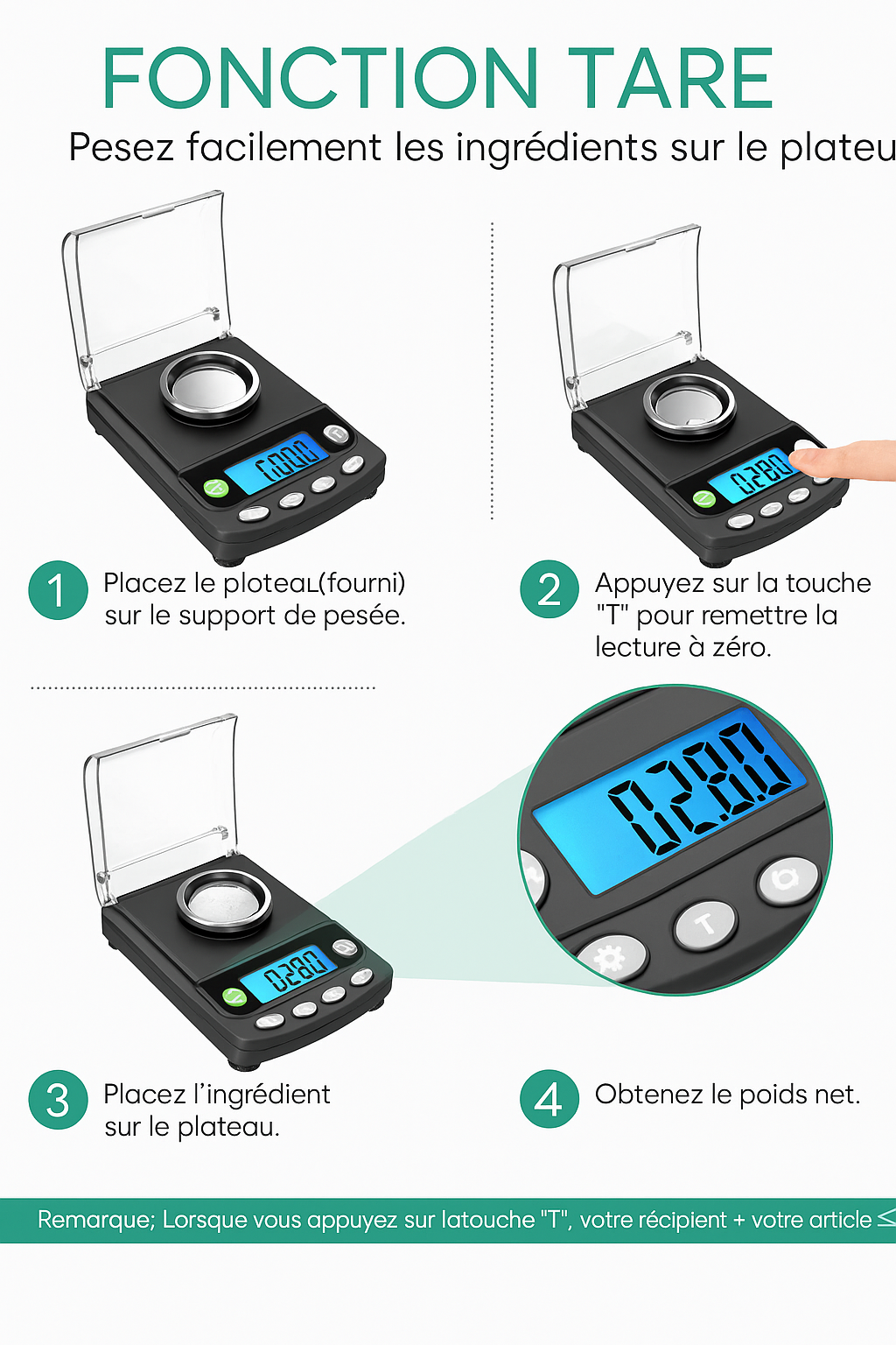 Balance de Précision 0.001g