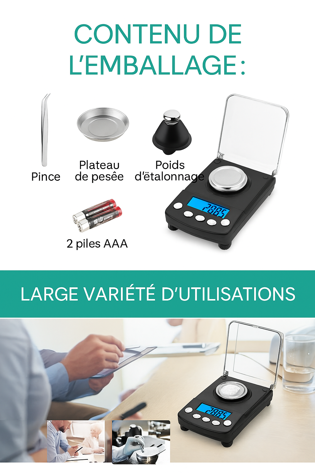 Balance de Précision 0.001g